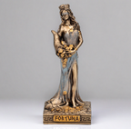 Goddess Fortuna Miniature Bronze Statue