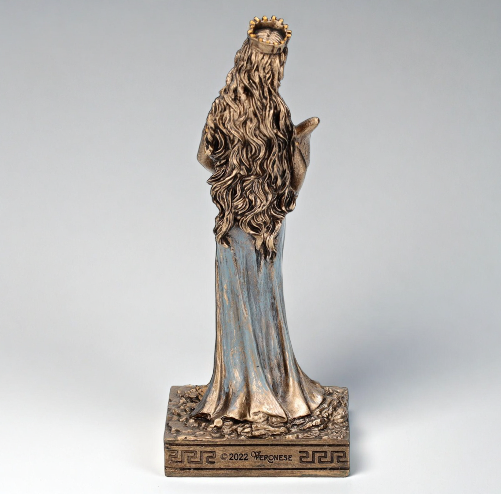 Goddess Fortuna Miniature Bronze Statue