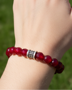 Yemeni Haqiq (Red Agate) Bead Bracelet