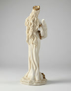 Lady Fortuna Marble Gold Embellished Statue