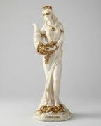 Lady Fortuna Marble Gold Embellished Statue